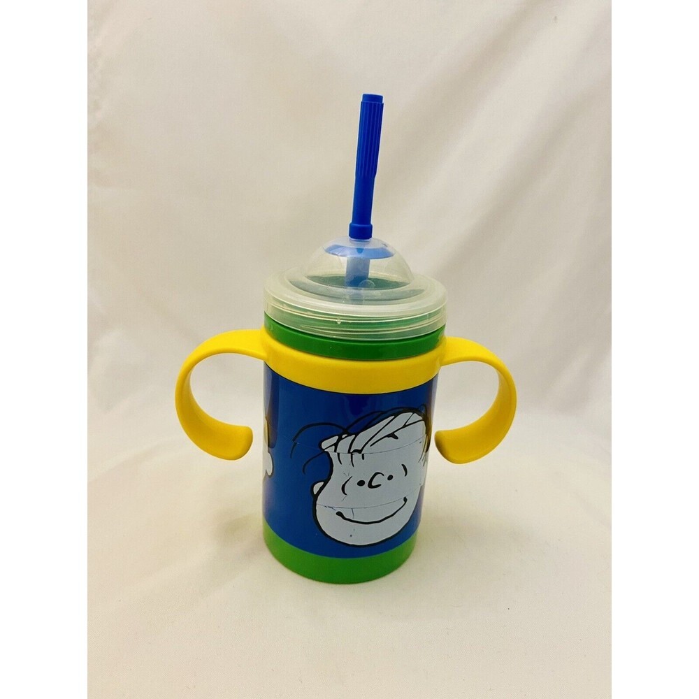 Peanuts Charlie Brown Pig-pen Linus Kids Straw Cup With Handles 2015
